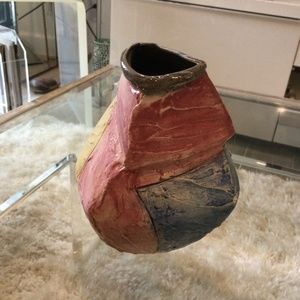 Multi Color Pottery Vase